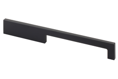 Poignee drimo 224mm aluminium / noir asymmetrique 